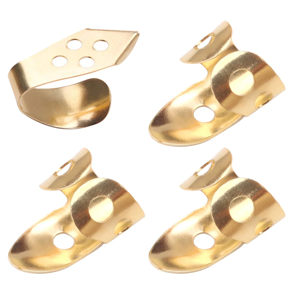 Adjustable Thumb Pick Guitar Bass Finger Picks Smooth Plectrum Golden Stainless Steel
Adjustable Thumb Pick Guitar Bass Finger Picks Smooth Plectrum Golden Stainless Steel