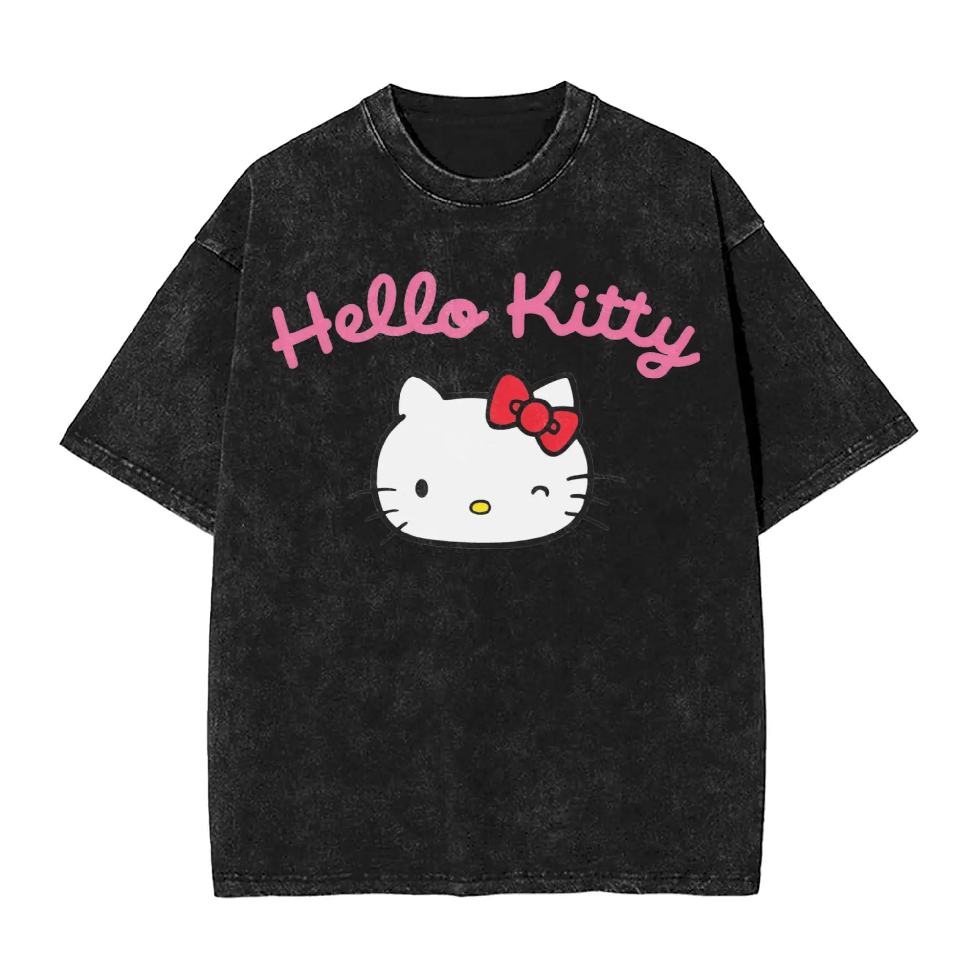 Hello Kitty cat Outfit Washed T Shirts for Men Women Streetwear Hip Hop T-Shirt Graphic Printed Tees Tops Cotton
Hello Kitty cat Outfit Washed T Shirts for Men Women Streetwear Hip Hop T-Shirt Graphic Printed Tees Tops Cotton