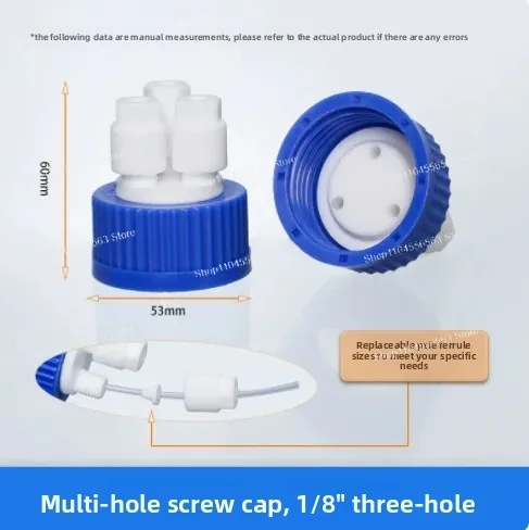 GL45 Multi-hole Screw Cap 1/8 1/4 Reagent Bottle Cap Safe Liquid Chromatography Waste Fluid Output Cap
GL45 Multi-hole Screw Cap 1/8 1/4 Reagent Bottle Cap Safe Liquid Chromatography Waste Fluid Output Cap