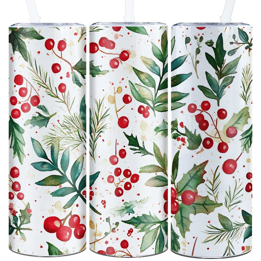 Christmas Water Bottle Straw Lid 1Pc 20oz Large Capacity Stainless Steel Straight Mugs 3D Print Watercolor Pattern Xmas Tumblers
Christmas Water Bottle Straw Lid 1Pc 20oz Large Capacity Stainless Steel Straight Mugs 3D Print Watercolor Pattern Xmas Tumblers