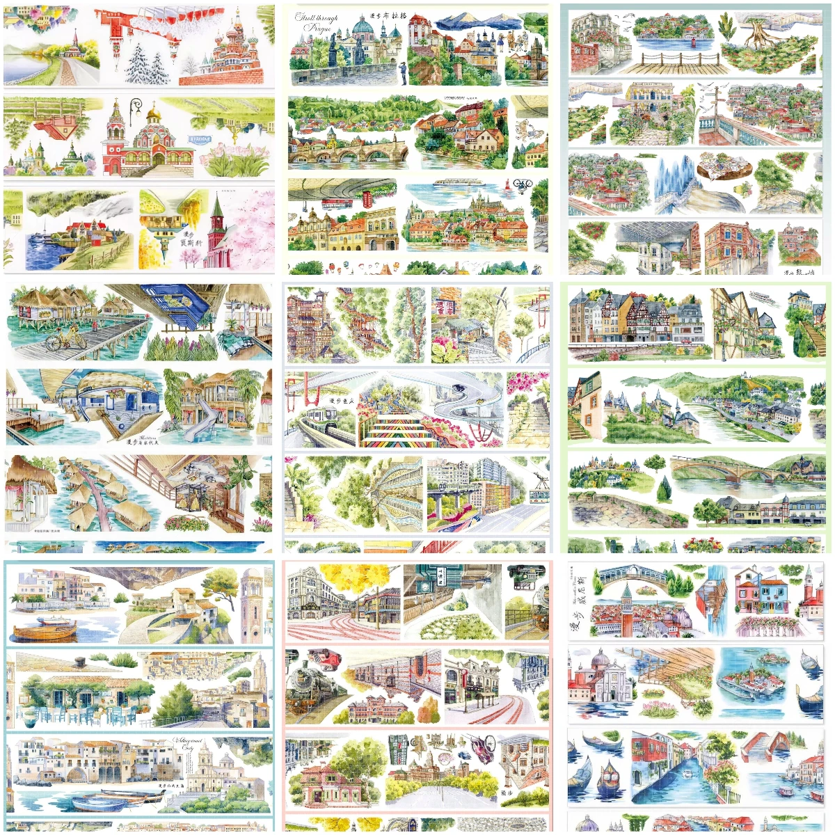 City Landscape Pet Washi Tape Shanghai Prague Maldives Moscow Walking View Tape Children Stationery Sticker Stationery
City Landscape Pet Washi Tape Shanghai Prague Maldives Moscow Walking View Tape Children Stationery Sticker Stationery