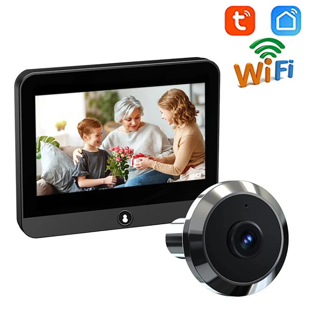 Tuya Wireless Radar Doorbell WIFI 4.3 Inch Screen Smart Camera Video Intercom Doorbell Pir Motion Detection Surveillance Camera
Tuya Wireless Radar Doorbell WIFI 4.3 Inch Screen Smart Camera Video Intercom Doorbell Pir Motion Detection Surveillance Camera