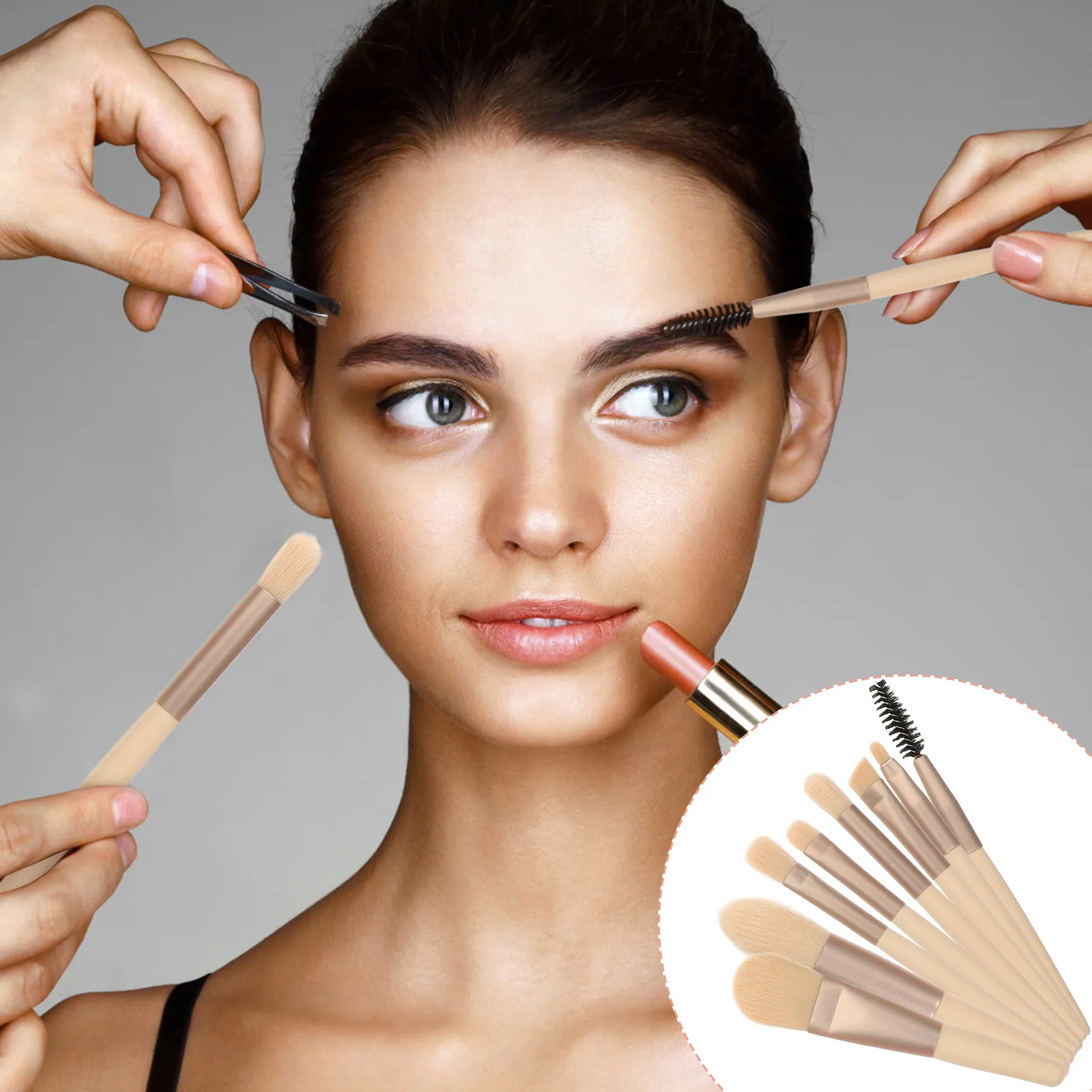 1Set Premium Brush Set Multi-Function Dense Soft Hairs for Flawless Application Women Makeup Supplies Long-Lasting
1Set Premium Brush Set Multi-Function Dense Soft Hairs for Flawless Application Women Makeup Supplies Long-Lasting