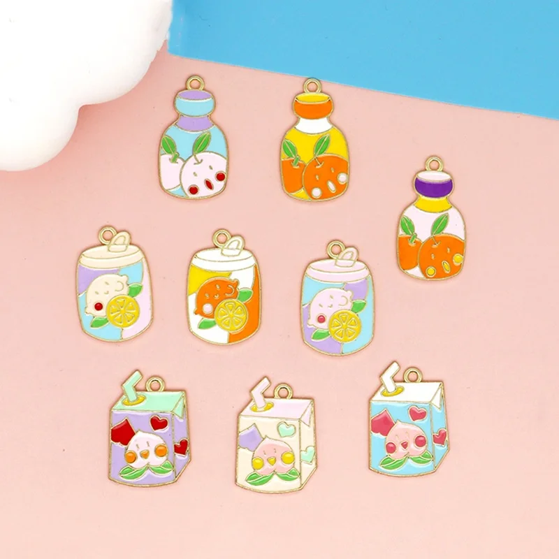 10pcs Creative Enamel Summer Drink Alloy Charms for Jewelry Making Juice Bottle Pendants Necklaces Earrings Bracelets DIY Crafts
10pcs Creative Enamel Summer Drink Alloy Charms for Jewelry Making Juice Bottle Pendants Necklaces Earrings Bracelets DIY Crafts