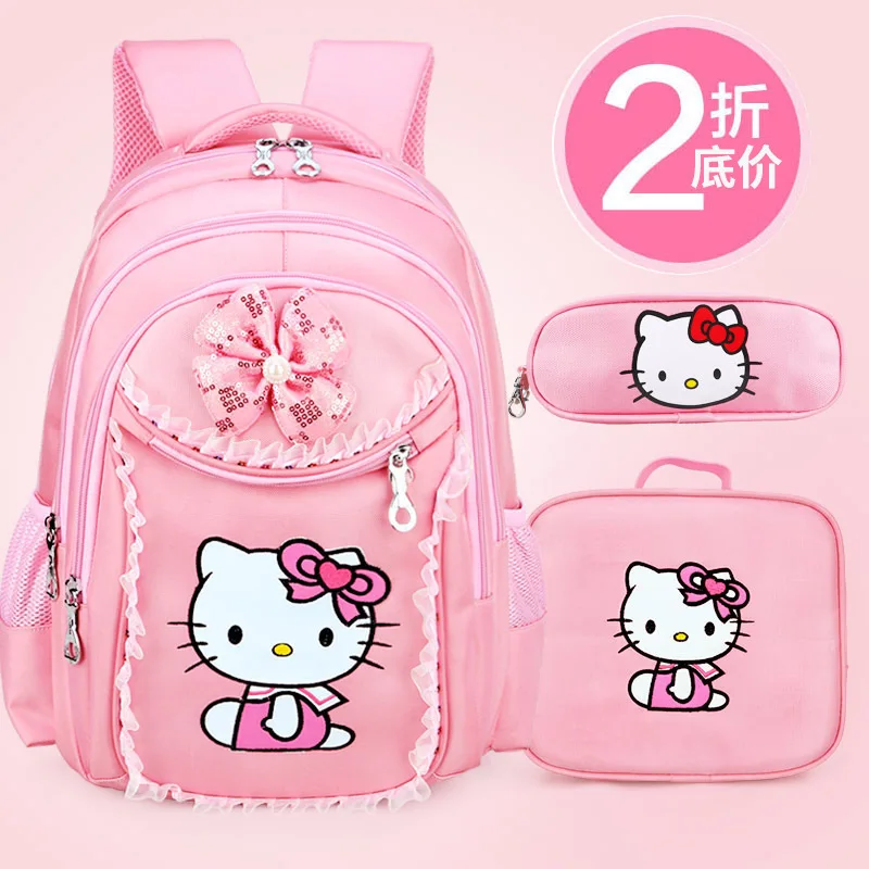 Sanrio Hello Kitty Cute Children's Schoolbag Elementary School Backpack Waterproof Load Reducing for Grades 1-3-6 Girl Gift Toys
Sanrio Hello Kitty Cute Children's Schoolbag Elementary School Backpack Waterproof Load Reducing for Grades 1-3-6 Girl Gift Toys