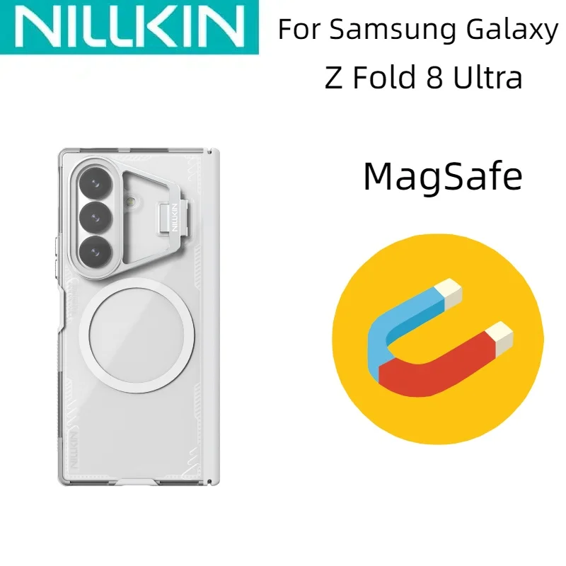 For Samsung Galaxy Z Fold 8 Ultra MagSafe Case NILLKIN Iceblade Prop Transparent Magnetic Charging Cover With Phone Holder
For Samsung Galaxy Z Fold 8 Ultra MagSafe Case NILLKIN Iceblade Prop Transparent Magnetic Charging Cover With Phone Holder
