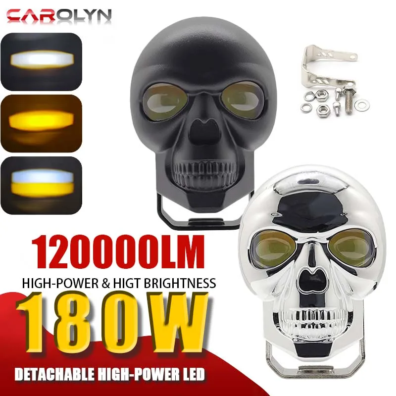 Carolyn 1-2pcs Mini LED Driving Light Skull Headlight Dual Color Sportslight Motorcycle Headlight Fun Light Fog Light Waterproof
Carolyn 1-2pcs Mini LED Driving Light Skull Headlight Dual Color Sportslight Motorcycle Headlight Fun Light Fog Light Waterproof