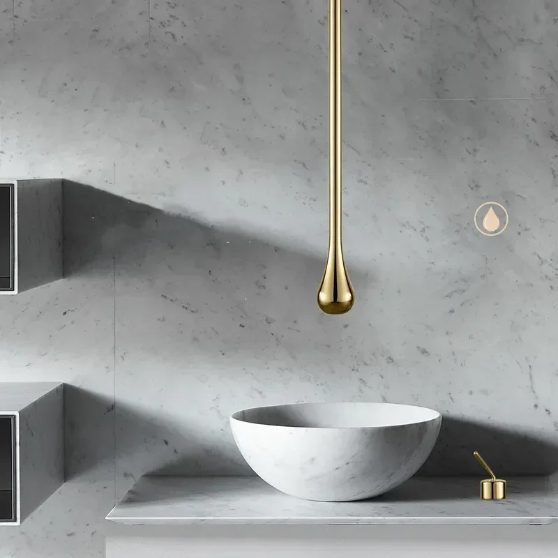 Bathroom Creative Ceiling Water Drop Faucet All Copper Cold and Hot Hang Ceiling Faucet Bathroom Wall Mounted Hot Cold Sink
Bathroom Creative Ceiling Water Drop Faucet All Copper Cold and Hot Hang Ceiling Faucet Bathroom Wall Mounted Hot Cold Sink