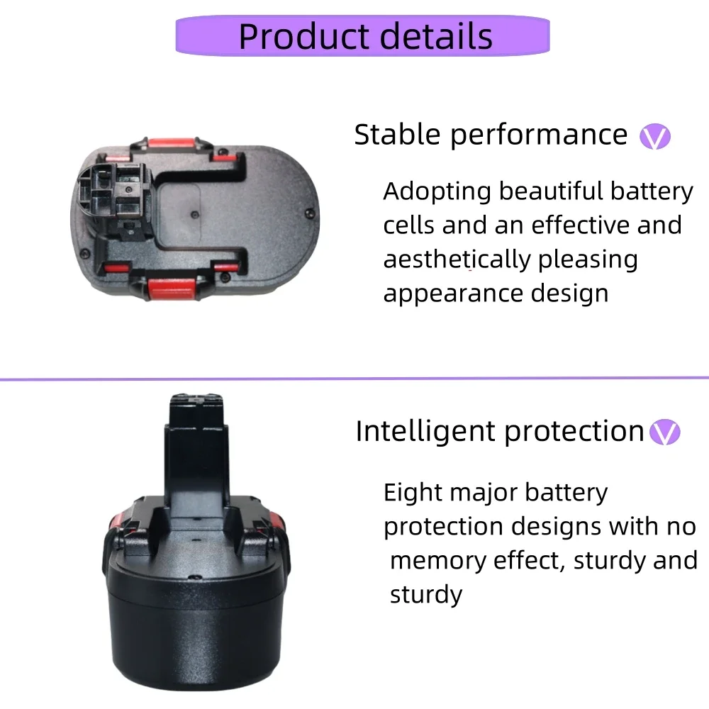 18V 4.8/6.8/9.8Ah Battery Rechargeable Batteries for Bosch Hand Drill GSR Remplacement Battery Power Tool Battery
18V 4.8/6.8/9.8Ah Battery Rechargeable Batteries for Bosch Hand Drill GSR Remplacement Battery Power Tool Battery