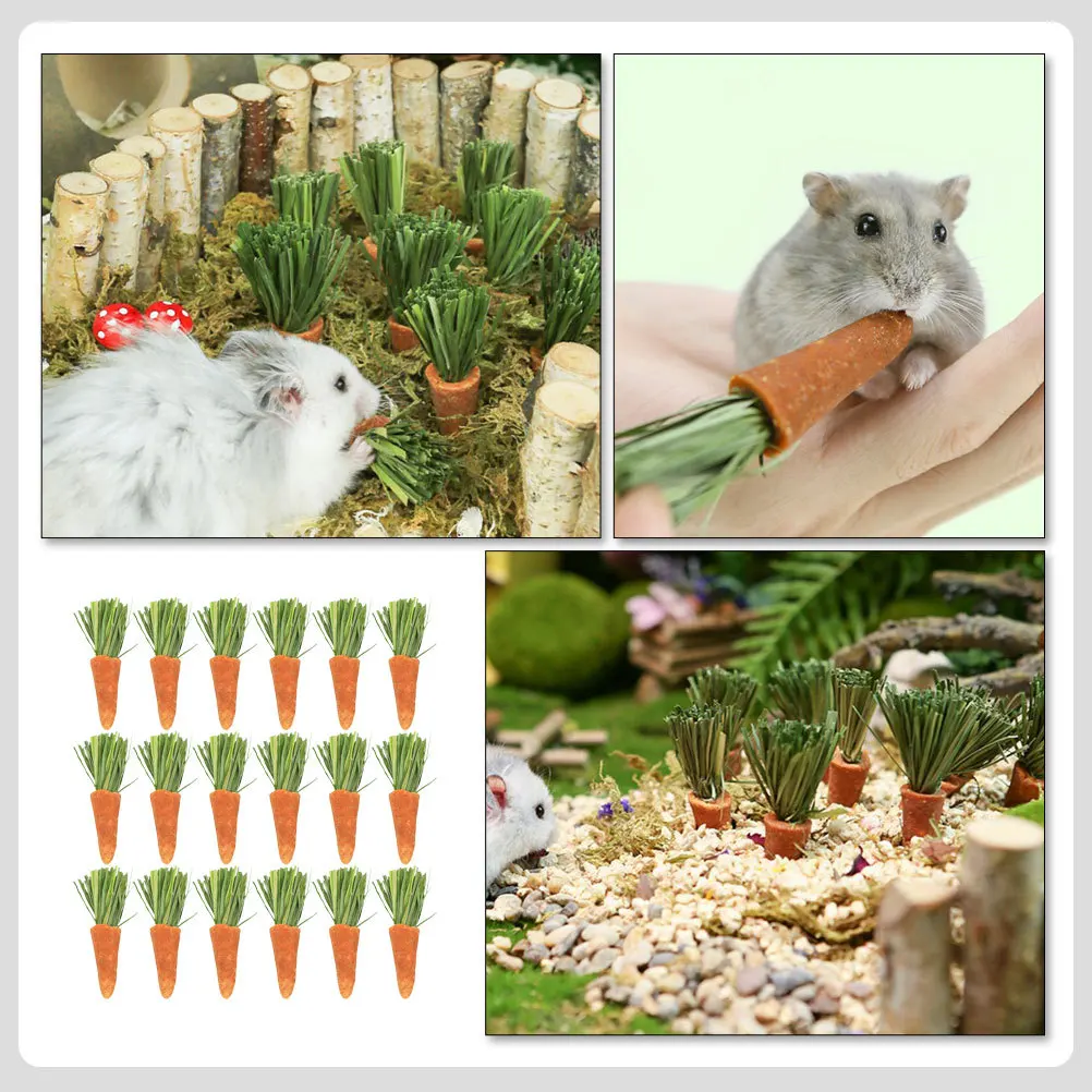 18pcs Carrot Sticks For Hamster Rabbit Guinea Pig Teething Small Pet Chewing Plaything Cage Pet Supplies Accessories
18pcs Carrot Sticks For Hamster Rabbit Guinea Pig Teething Small Pet Chewing Plaything Cage Pet Supplies Accessories