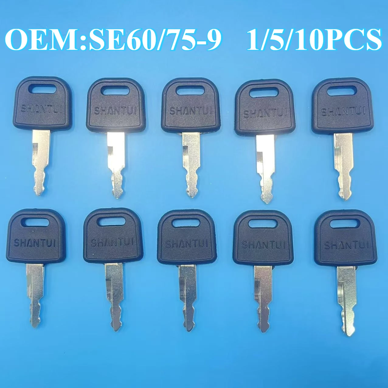 Suitable for Shantui excavator key SE60 75-9 135 215 245-9 ignition key new door key
Suitable for Shantui excavator key SE60 75-9 135 215 245-9 ignition key new door key