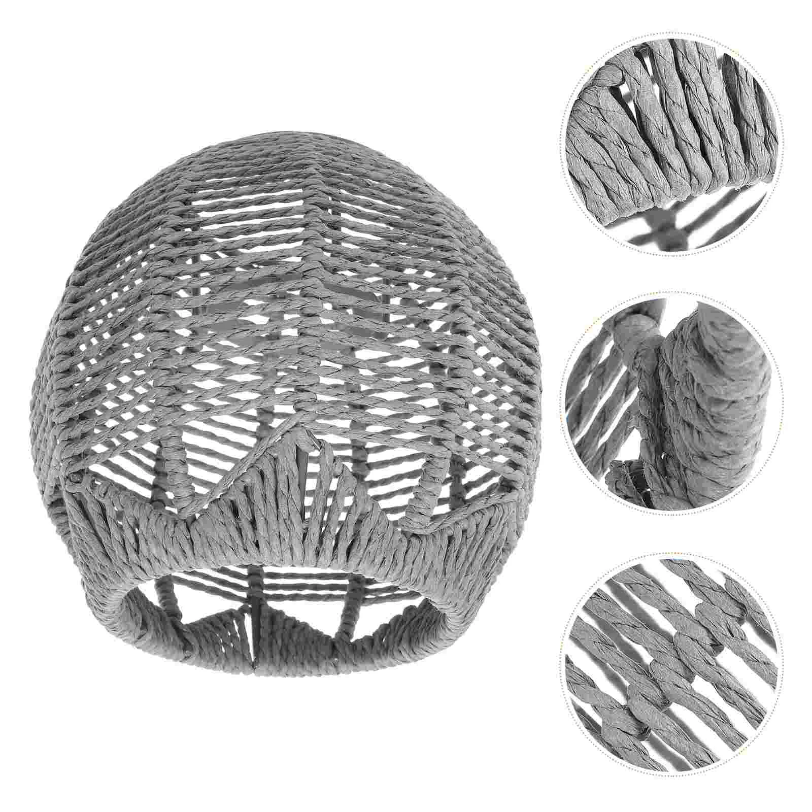 Woven Lamp Shade Ceiling over Light Bulb Imitation Rattan Lampshade Lantern Chandelier Household Rope Retro Decor 
Woven Lamp Shade Ceiling over Light Bulb Imitation Rattan Lampshade Lantern Chandelier Household Rope Retro Decor