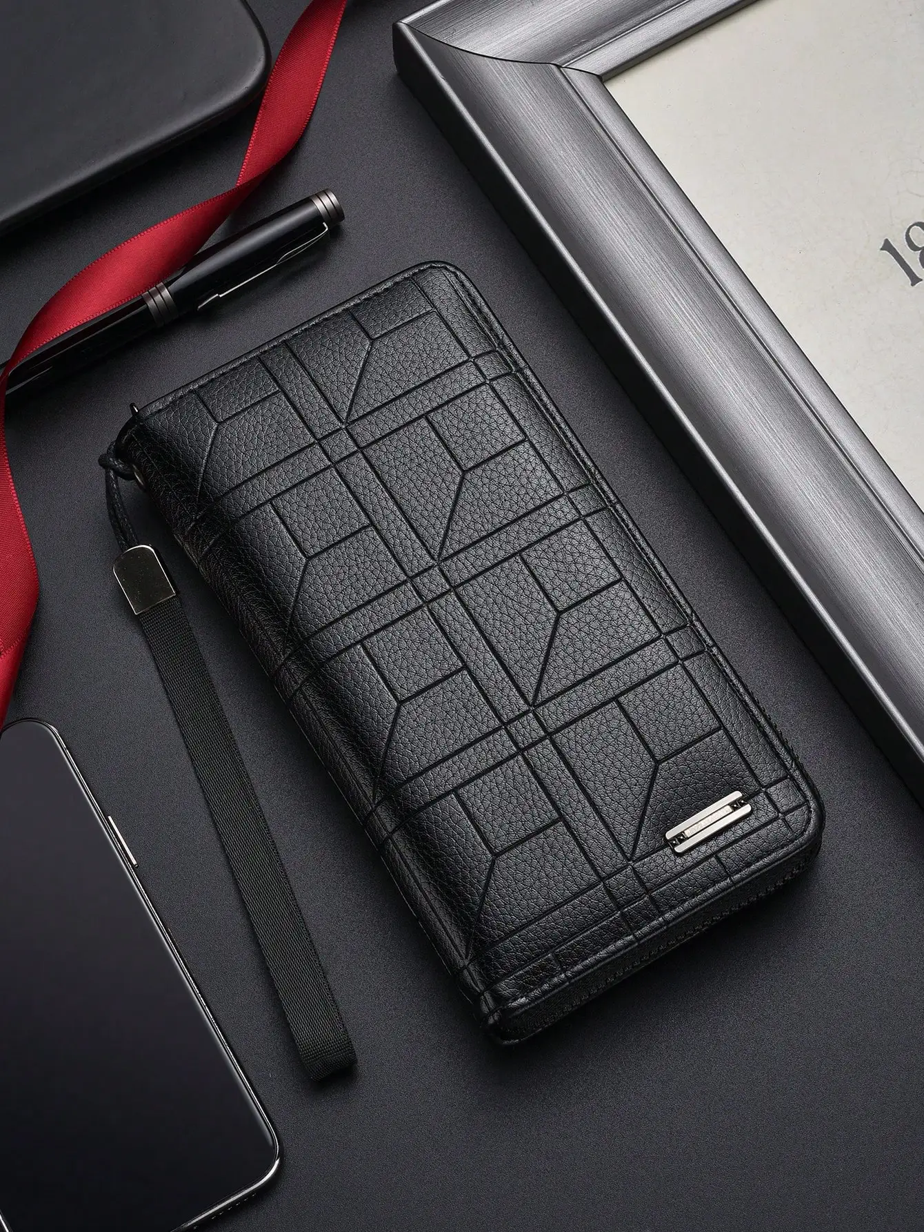 SHABILI 1pc Solid Color PU Large Capacity Zipper Business Wallet Clutch Bag Mobile Phone Bag Commuters Students And Daily Use For Men Wallet Purse Wallet Long Wallet Wristlet Wallet
SHABILI 1pc Solid Color PU Large Capacity Zipper Business Wallet Clutch Bag Mobile Phone Bag Commuters Students And Daily Use For Men Wallet Purse Wallet Long Wallet Wristlet Wallet