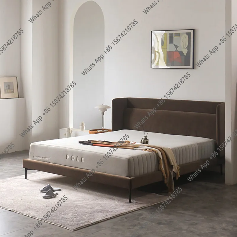 B Italian Minimalist Master Bedroom, Velvet Fabric Bed, Bedroom, Soft Back, Large Bed, Floating Bed, High-end Light Luxury Weddi
B Italian Minimalist Master Bedroom, Velvet Fabric Bed, Bedroom, Soft Back, Large Bed, Floating Bed, High-end Light Luxury Weddi