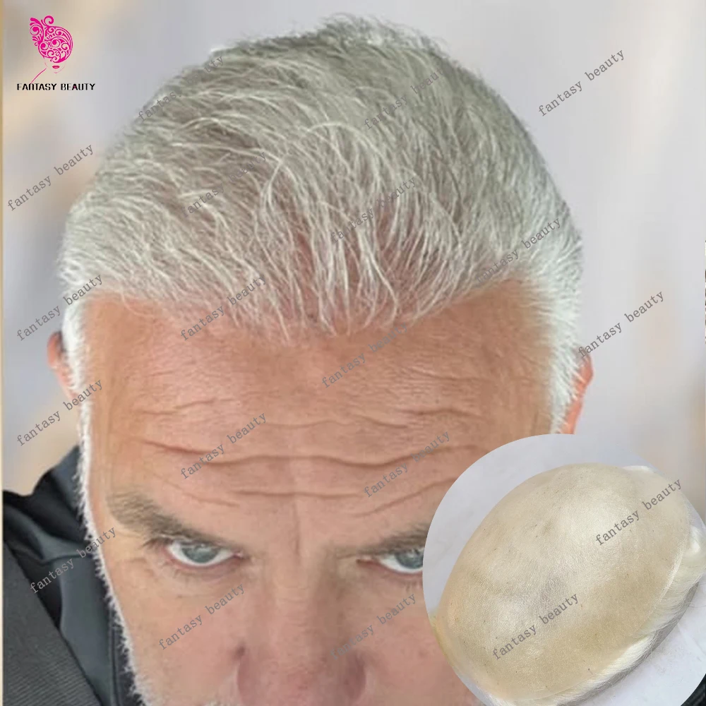 Ultra Thin Skin Micro Wig for Men 80%-100% Density 0.02mm Natural Invisible Hairline Blonde Gray 60R# 1B80 #1b Human Hair Toupee
Ultra Thin Skin Micro Wig for Men 80%-100% Density 0.02mm Natural Invisible Hairline Blonde Gray 60R# 1B80 #1b Human Hair Toupee