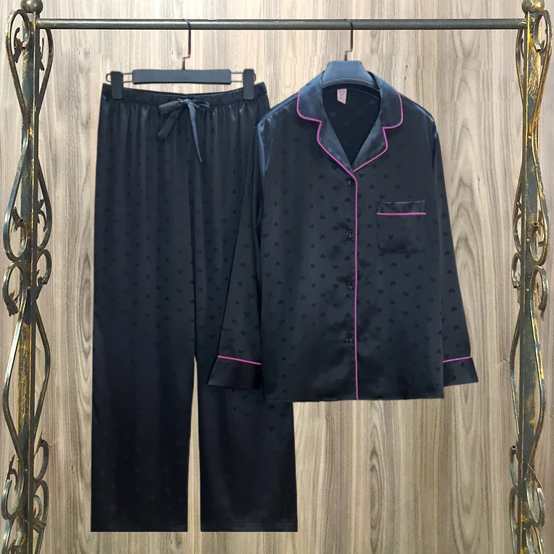 2023 Autumn New Women's Ice Silk Love Jacquard Pajamas round Neck Sleeveless Home Cl Set Comfortable Breathable Sleepwear
2023 Autumn New Women's Ice Silk Love Jacquard Pajamas round Neck Sleeveless Home Cl Set Comfortable Breathable Sleepwear