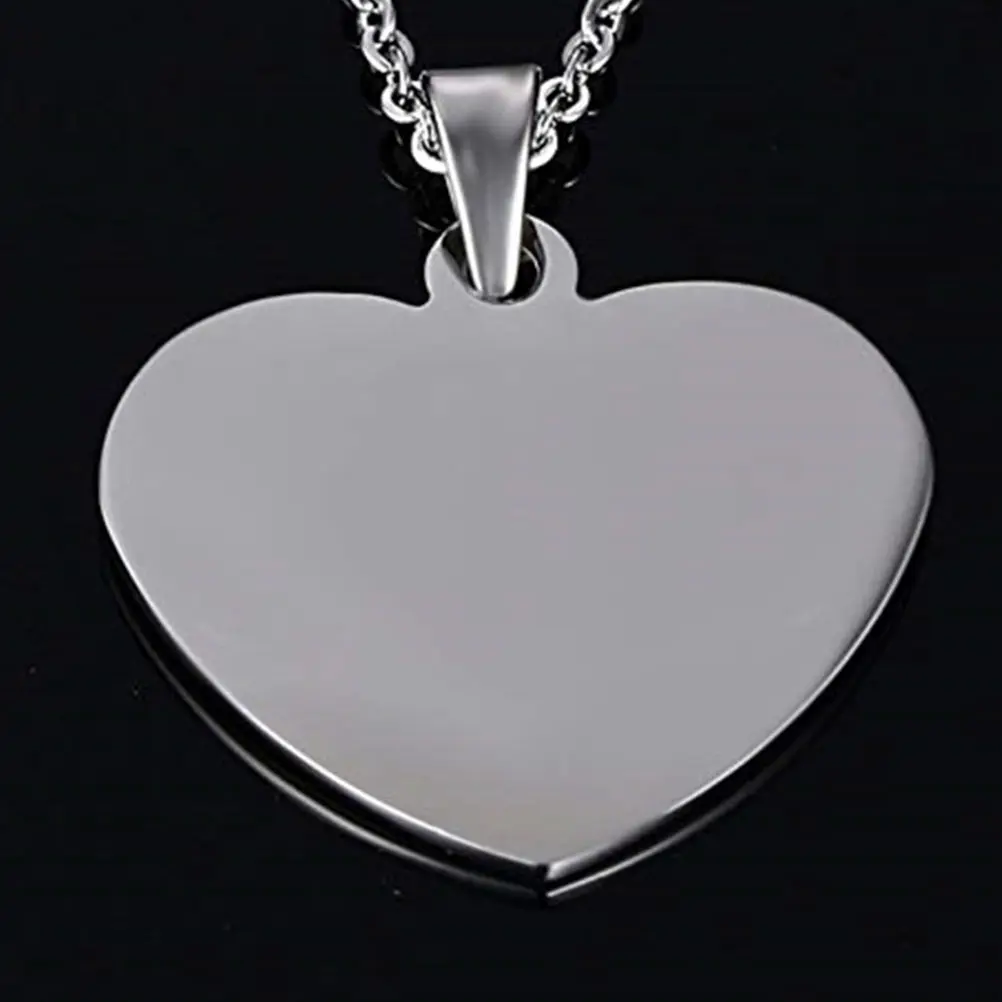 6pcs Stainless Steel Dog Tags Blank Metal Heart shaped Unfinished Key Chain Pendant DIY Craft Accessories Jewelry Making
6pcs Stainless Steel Dog Tags Blank Metal Heart shaped Unfinished Key Chain Pendant DIY Craft Accessories Jewelry Making