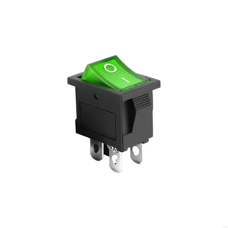 D5BE 6A 250V AC 4 Terminal On Off Switches with Green Light ABS for Marine Equipment
D5BE 6A 250V AC 4 Terminal On Off Switches with Green Light ABS for Marine Equipment