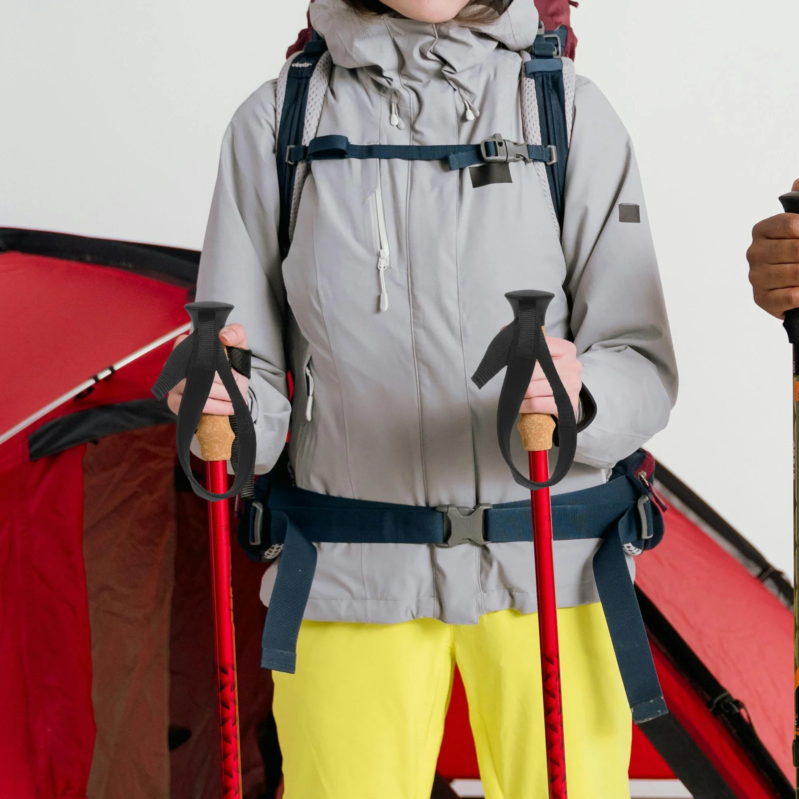 2Pcs Adjustable Trekking Pole Wrist Supports Reinforced Hiking Cane Wrist Straps for Climbing Skiing Activities
2Pcs Adjustable Trekking Pole Wrist Supports Reinforced Hiking Cane Wrist Straps for Climbing Skiing Activities