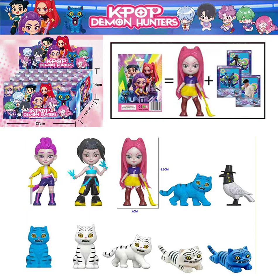 Аниме Kpop Охотники на демонов Фигурка Слепая коробка Руми Мира Зои Тигр Фигурка Игрушка Украшение стола Статуи Орнамент Детские подарки
Аниме Kpop Охотники на демонов Фигурка Слепая коробка Руми Мира Зои Тигр Фигурка Игрушка Украшение стола Статуи Орнамент Детские подарки