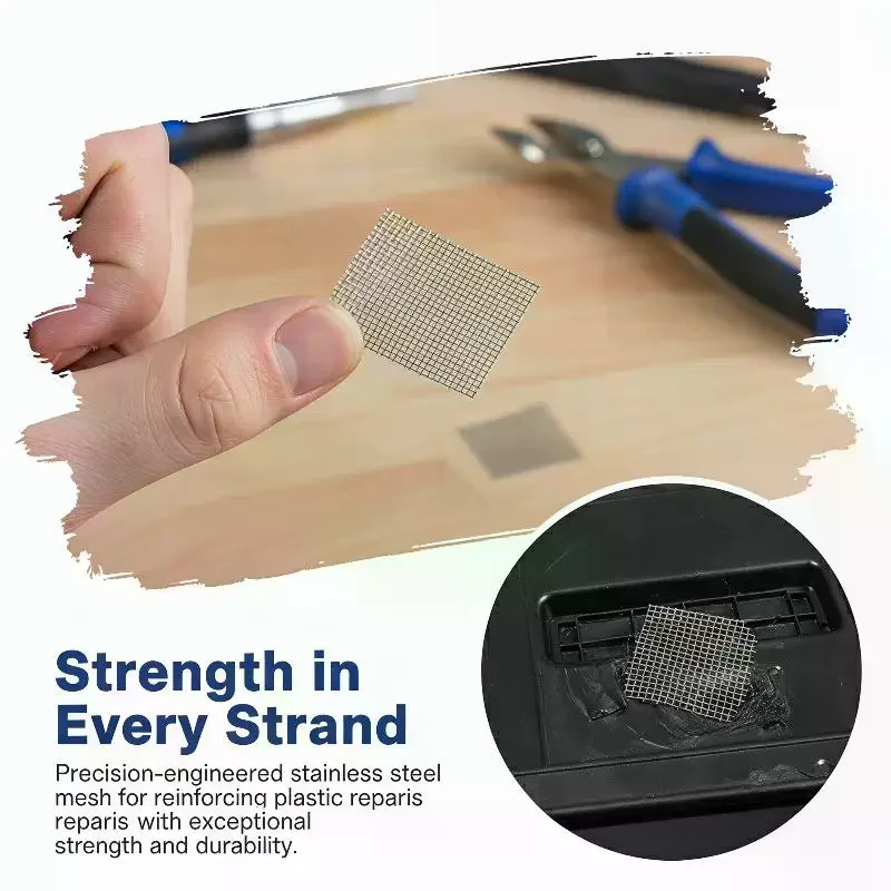 Car Bumper Repair Stainless Steel Mesh 5Pcs for Plastic Crack Filling Sturdy Design
Car Bumper Repair Stainless Steel Mesh 5Pcs for Plastic Crack Filling Sturdy Design