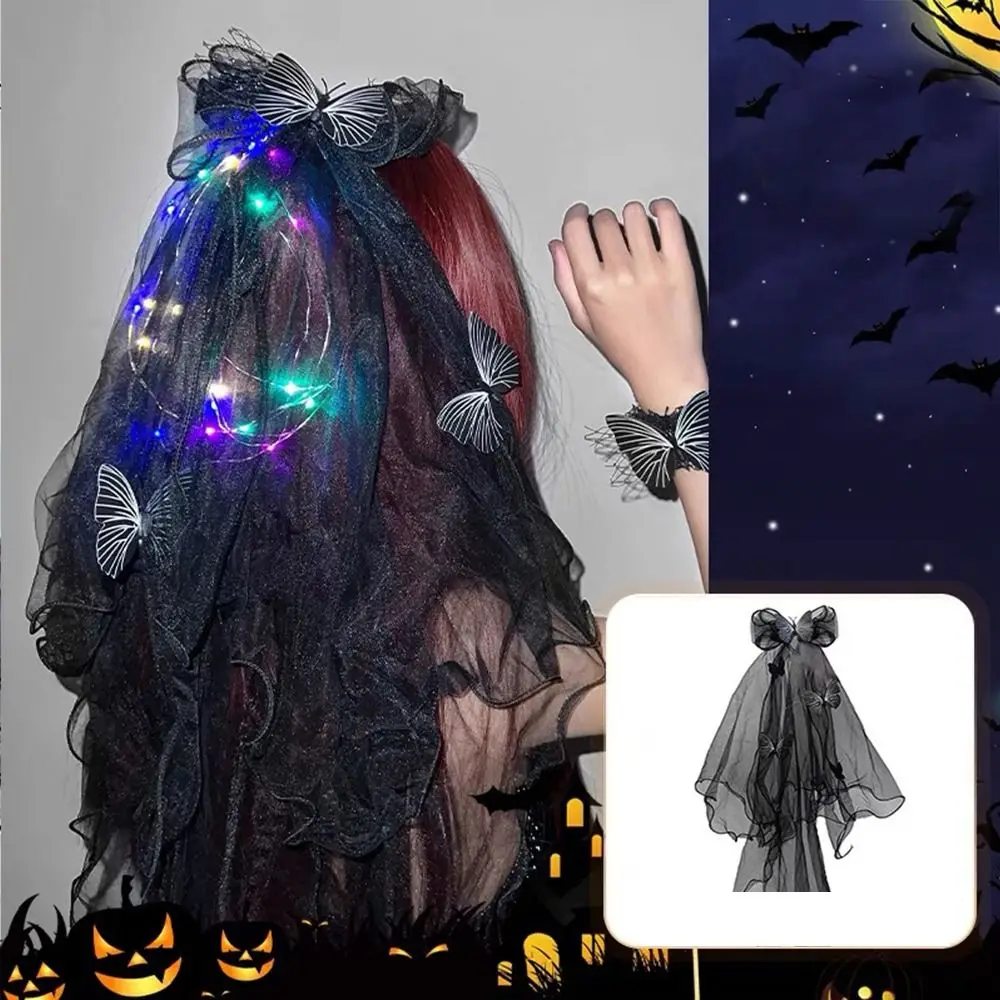 Fashion Ghost Halloween Hairband Veils Pumpkin Luminous Halloween Hair Hoop Headdress Headwear Mesh Hair Band Women
Fashion Ghost Halloween Hairband Veils Pumpkin Luminous Halloween Hair Hoop Headdress Headwear Mesh Hair Band Women