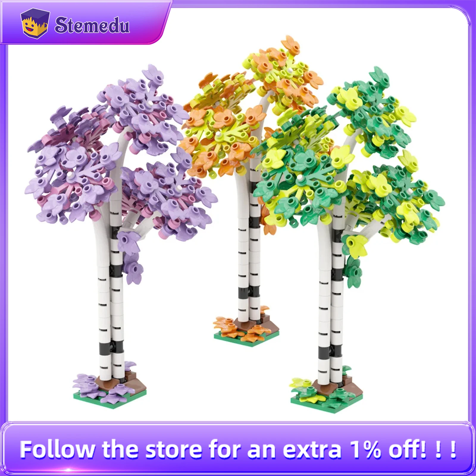 152PCS MOC Building Blocks Garden Farm Scene Poplar Tree Banyan Tree Flower Plant Creative Decoration Bricks Assembling Toy Gift
152PCS MOC Building Blocks Garden Farm Scene Poplar Tree Banyan Tree Flower Plant Creative Decoration Bricks Assembling Toy Gift