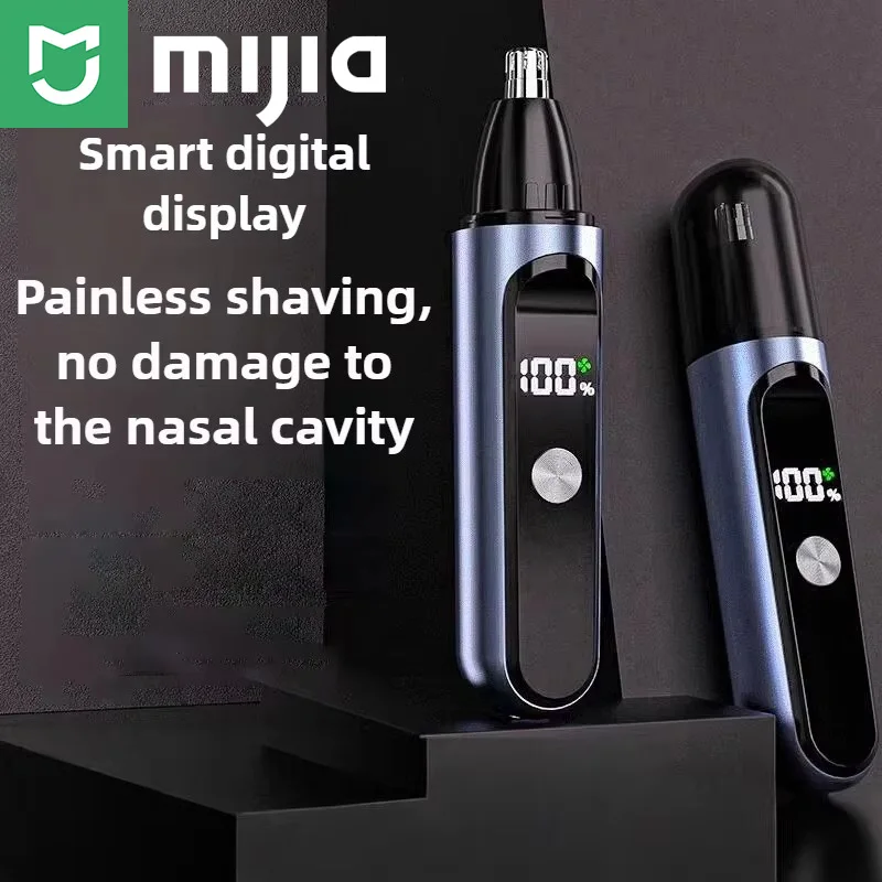 Mijia Electric Nose Hair Trimmer Intelligent LED Digital Display With Double-edged Blade Trimmer For Nose
Mijia Electric Nose Hair Trimmer Intelligent LED Digital Display With Double-edged Blade Trimmer For Nose