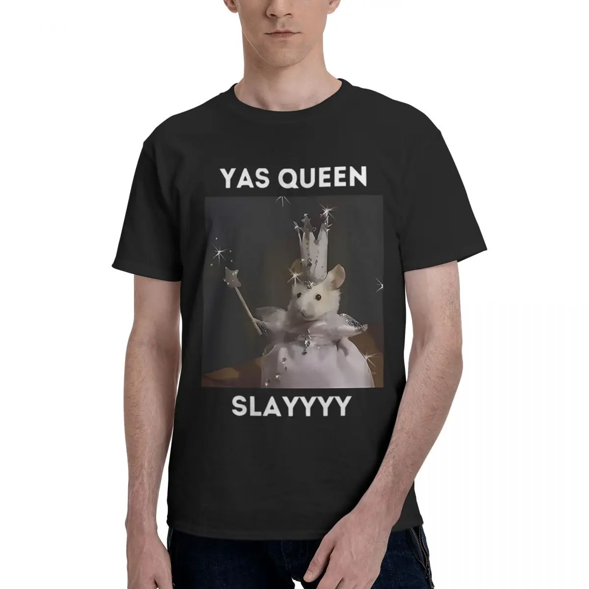 Yas Queen Slayyyy Rat, повседневная дышащая удобная футболка из 100% хлопка, забавная мужская футболка, забавные подарки
Yas Queen Slayyyy Rat, повседневная дышащая удобная футболка из 100% хлопка, забавная мужская футболка, забавные подарки