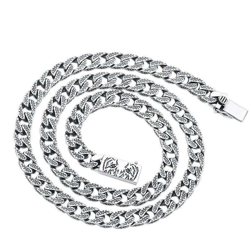 Men's S925 Sterling Silver Tiger Head Cuban Link Chain - Retro Thai Silver Punk Trendy Necklace Jewelry
Men's S925 Sterling Silver Tiger Head Cuban Link Chain - Retro Thai Silver Punk Trendy Necklace Jewelry