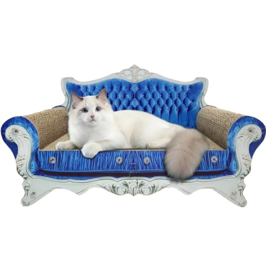 Luxury Cardboard Cat Scratcher Sofa Bed, Couch Shaped Cat Scratching Board, Scratch Lounge with Catnip, Scratcher for Indoor Ca
Luxury Cardboard Cat Scratcher Sofa Bed, Couch Shaped Cat Scratching Board, Scratch Lounge with Catnip, Scratcher for Indoor Ca