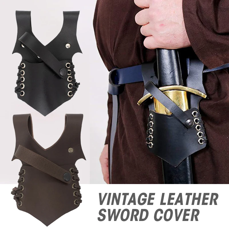 Medieval Sword Holder Retro PU Leather Sheath Waist Belt Fixed Scabbard Holster Men Knight Cosplay Sword Rack Rapier Sword Frog
Medieval Sword Holder Retro PU Leather Sheath Waist Belt Fixed Scabbard Holster Men Knight Cosplay Sword Rack Rapier Sword Frog