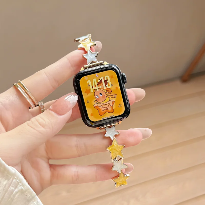 Retro light luxury metal strap suitable for Apple iWatch strap 38mm 40mm 41mm 42mm 44mm 45mm 49mm fashionable strap
Retro light luxury metal strap suitable for Apple iWatch strap 38mm 40mm 41mm 42mm 44mm 45mm 49mm fashionable strap