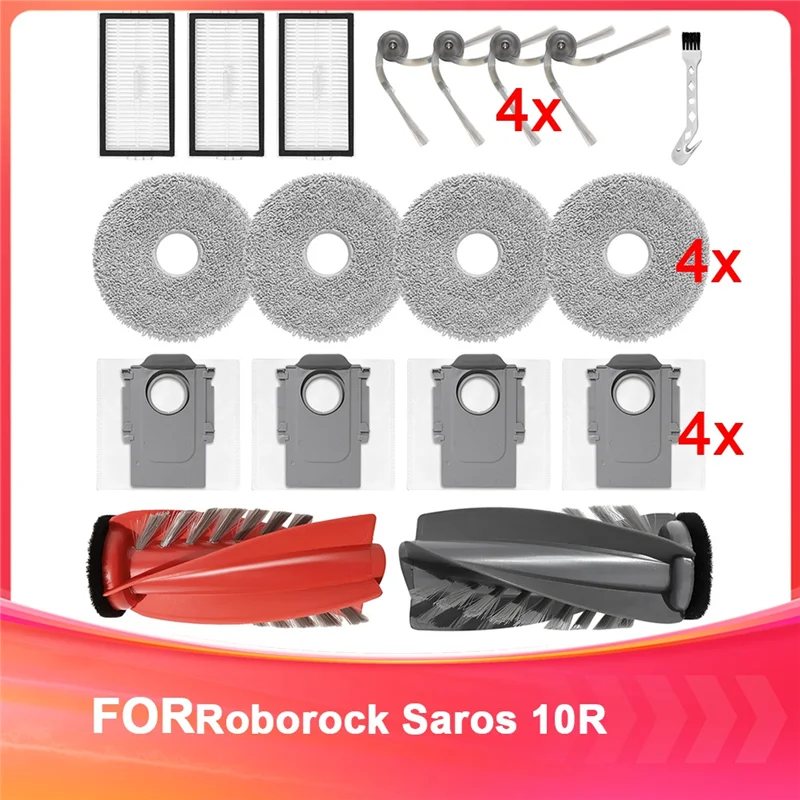 Набор аксессуаров ABKU для пылесоса Roborock Saros 10R, запасная часть, основная щетка, салфетки, мешки для пыли, боковые щетки, фильтры
Набор аксессуаров ABKU для пылесоса Roborock Saros 10R, запасная часть, основная щетка, салфетки, мешки для пыли, боковые щетки, фильтры