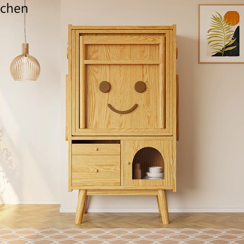 HSN solid wood folding dining table bar table retractable storage side cabinet dining table integrated
HSN solid wood folding dining table bar table retractable storage side cabinet dining table integrated