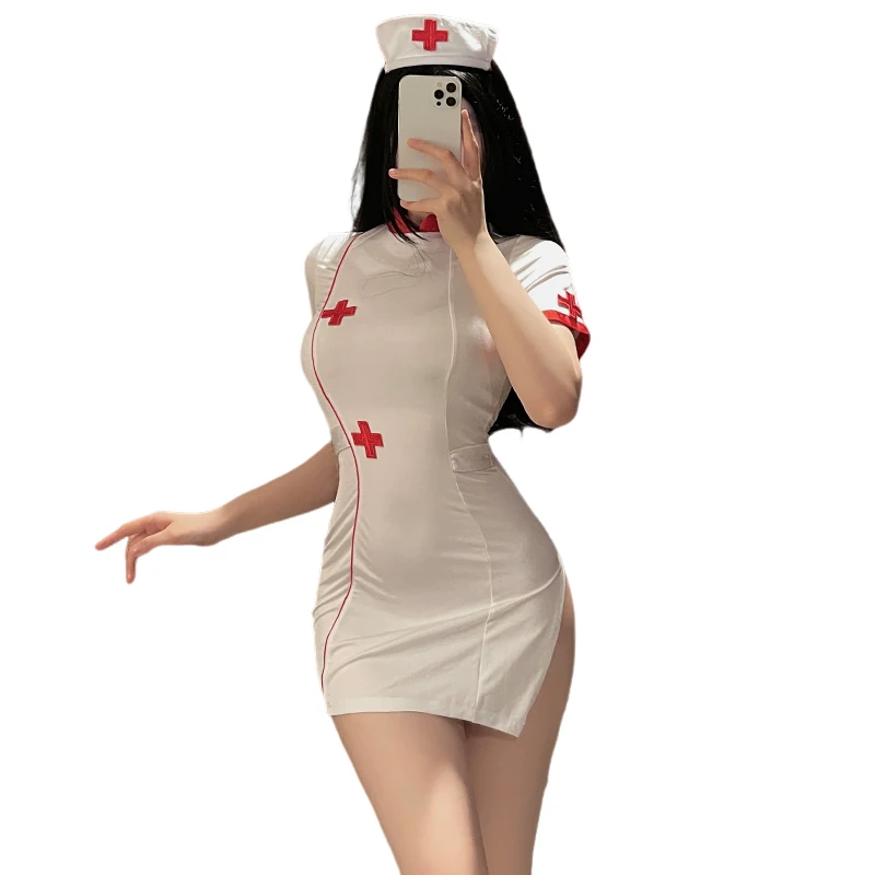 New Sexy Nurse Costume Uniform Maid Cosplay Dress White Kawaii Doctor Role Play Seduction Set Lingerie Pajamas Costume For Women
New Sexy Nurse Costume Uniform Maid Cosplay Dress White Kawaii Doctor Role Play Seduction Set Lingerie Pajamas Costume For Women