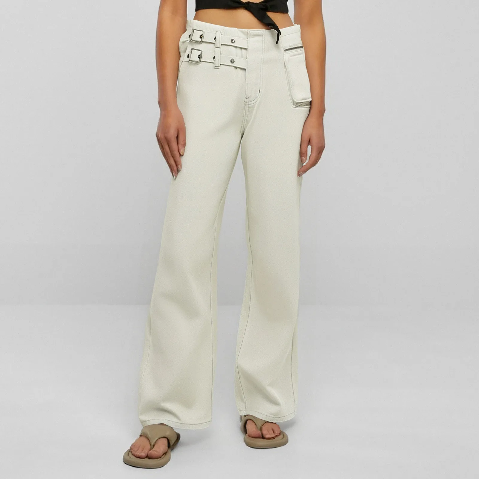 Floor Length Pant Women Wide Leg Pants High Waist Straight Trousers Y2k Casual Loose White Streetwear Splice Maxi Punk Capris
Floor Length Pant Women Wide Leg Pants High Waist Straight Trousers Y2k Casual Loose White Streetwear Splice Maxi Punk Capris