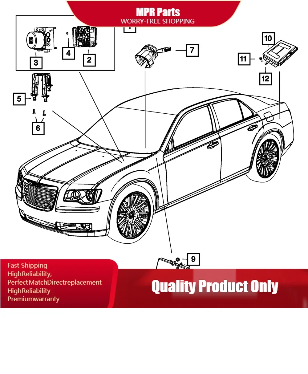 Fit for 300 Challenger Charger Grand Cherokee Active Dampening Module 56029455AE
Fit for 300 Challenger Charger Grand Cherokee Active Dampening Module 56029455AE