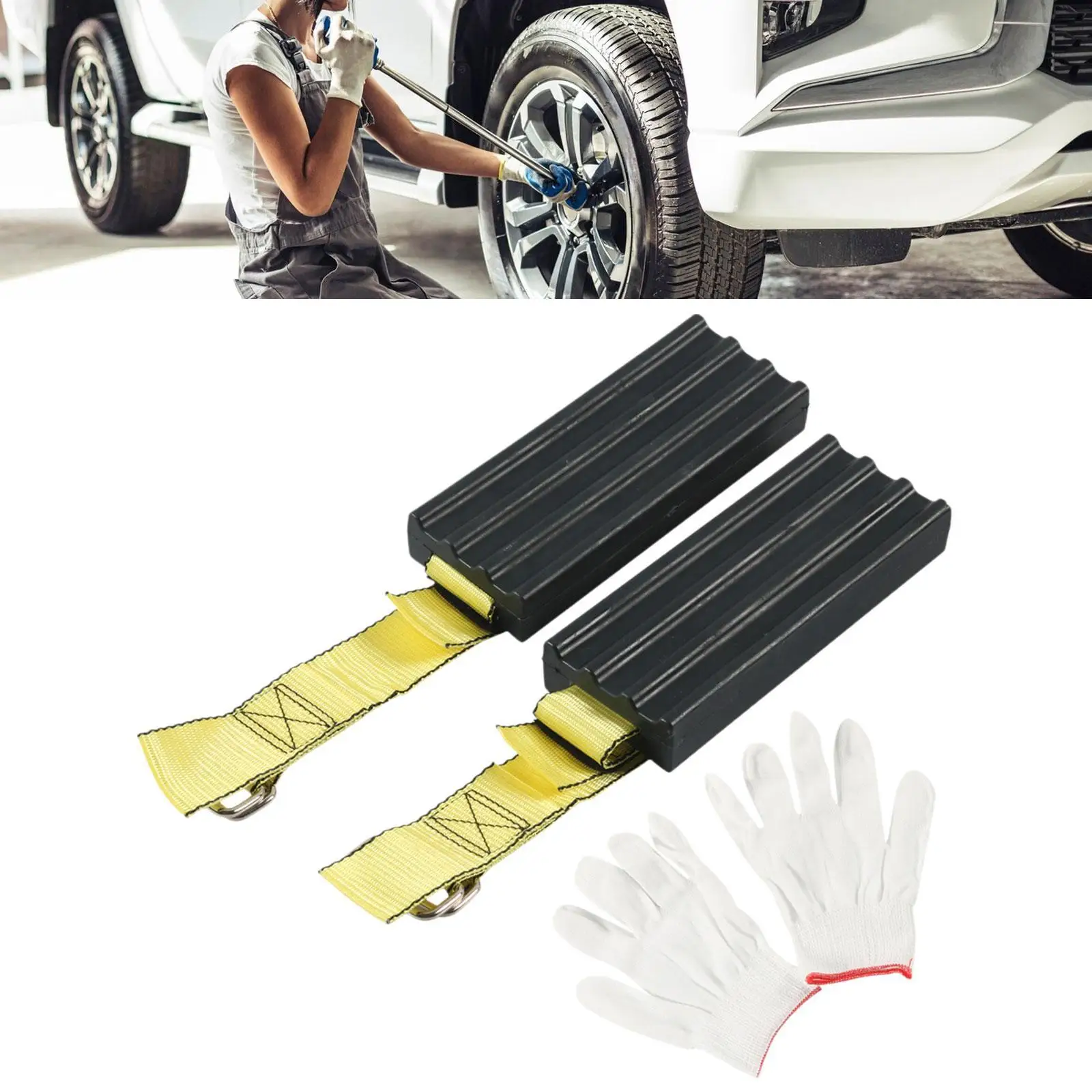 Set of 2 Trucks Suvs Tire Traction Device Professional Lightweight for Outdoor Adventurists Generic Accessory Snow Traction Mat
Set of 2 Trucks Suvs Tire Traction Device Professional Lightweight for Outdoor Adventurists Generic Accessory Snow Traction Mat