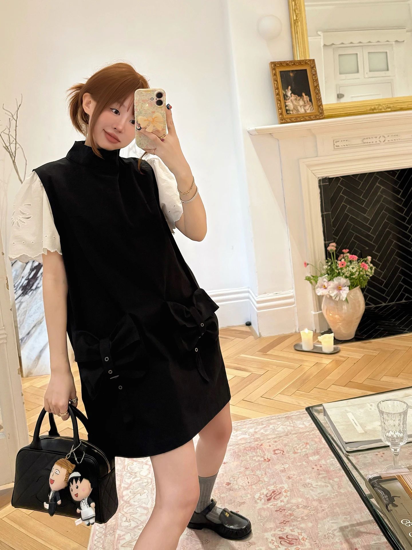 Self-Preserved 100% Australian Cotton Sweet Cool Knot Black Dress H-Line Style Mid-Waist Commute Fashion Ladies Dress
Self-Preserved 100% Australian Cotton Sweet Cool Knot Black Dress H-Line Style Mid-Waist Commute Fashion Ladies Dress