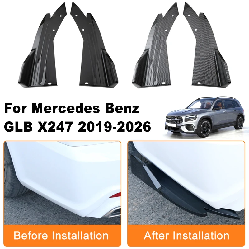 Car Rear Bumper Spoiler Lip Diffuser Side Skirt Splitter Wrap Angle Anti-Crash For Mercedes Benz GLB X247 2019-2026 2020 2021
Car Rear Bumper Spoiler Lip Diffuser Side Skirt Splitter Wrap Angle Anti-Crash For Mercedes Benz GLB X247 2019-2026 2020 2021