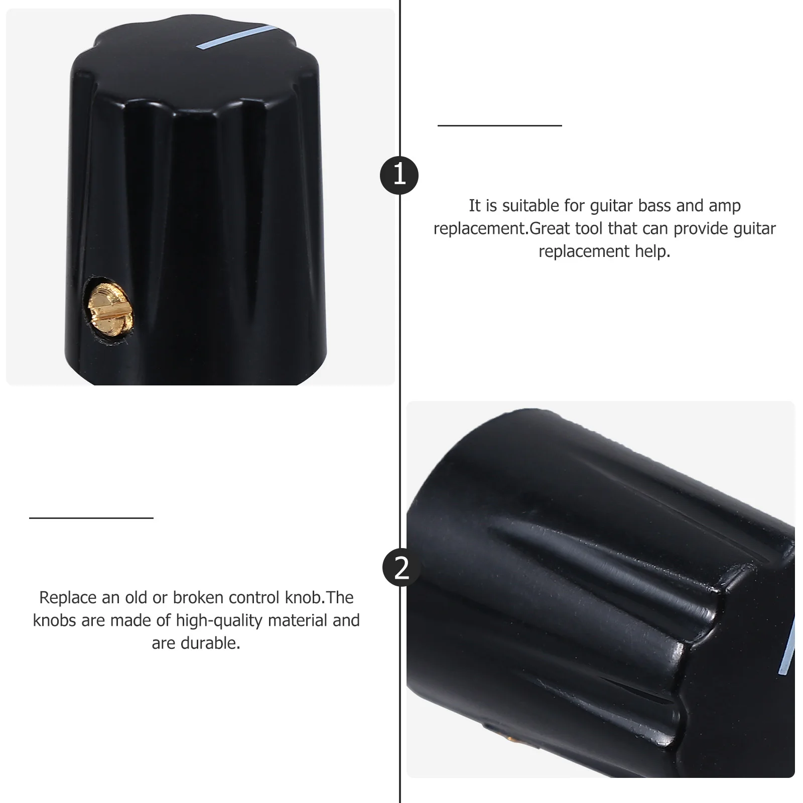 1Set Cylindrical Speaker Knob Electric Guitar Effect Cap High Quality Durable Volume Tone Control Knob Guitar Replacement
1Set Cylindrical Speaker Knob Electric Guitar Effect Cap High Quality Durable Volume Tone Control Knob Guitar Replacement