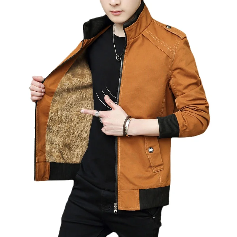 Plus velvet padded jacket, middle-aged and young men in autumn and winter, warm jackets, all-match clothes
Plus velvet padded jacket, middle-aged and young men in autumn and winter, warm jackets, all-match clothes