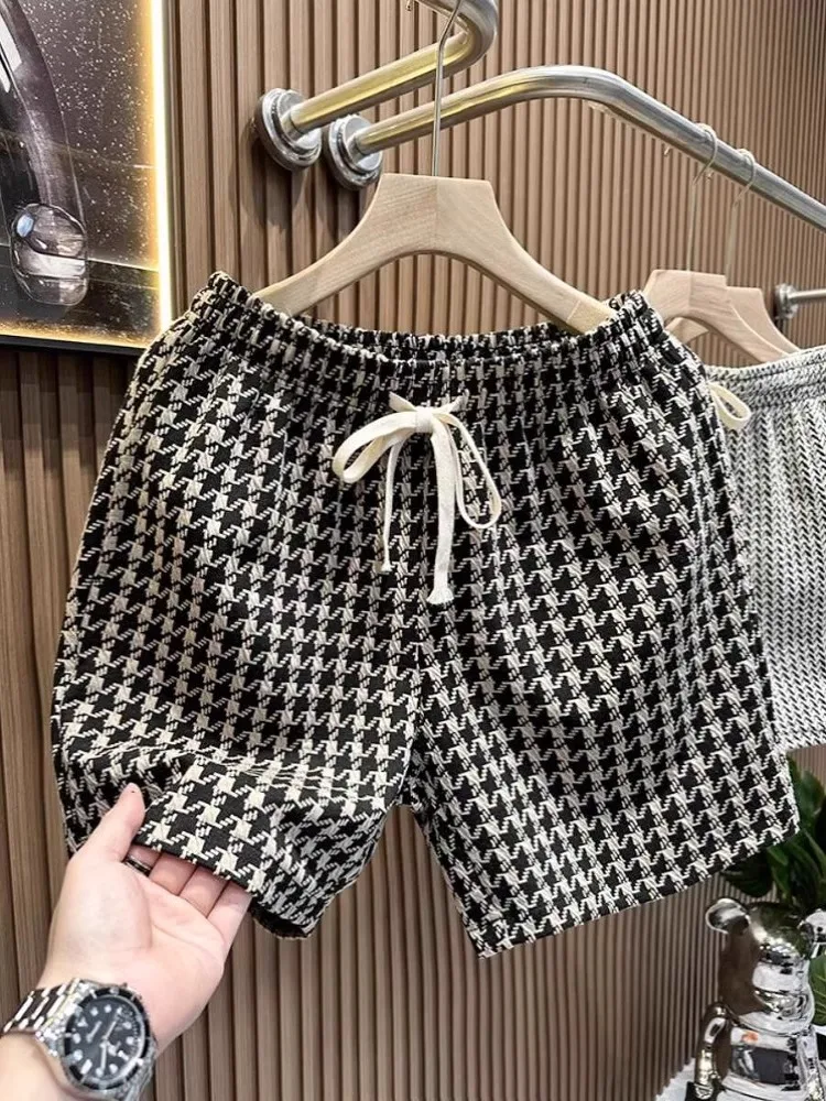 Loose Casual Men's Summer orts Five-Quarter Beach Pants Outerwear Elastic Waist Youth Faion Pre-Sunk Flat Front Trousers
Loose Casual Men's Summer orts Five-Quarter Beach Pants Outerwear Elastic Waist Youth Faion Pre-Sunk Flat Front Trousers