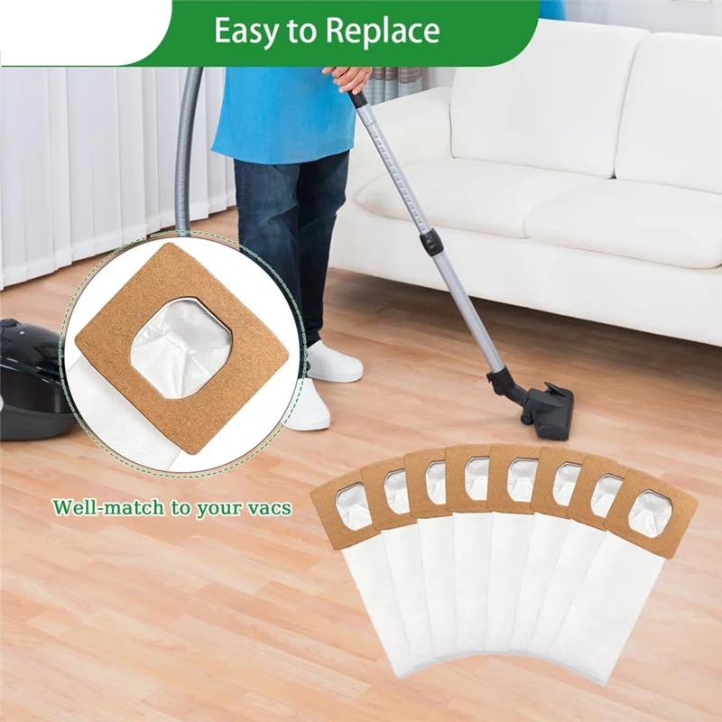 B98A-8 Pack Type I HEPA Vacuum Bags Compatible For Hoover Platinum Type I Canister Vacuum Cleaner, Replace Part AH10005
B98A-8 Pack Type I HEPA Vacuum Bags Compatible For Hoover Platinum Type I Canister Vacuum Cleaner, Replace Part AH10005