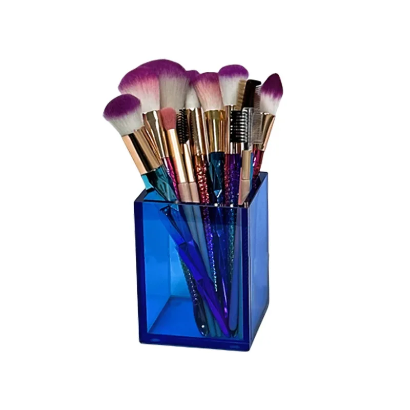 Acrylic desktop storage cylinder office supply storage pen holder makeup brush storage cylinder Klein blue solid color simple
Acrylic desktop storage cylinder office supply storage pen holder makeup brush storage cylinder Klein blue solid color simple