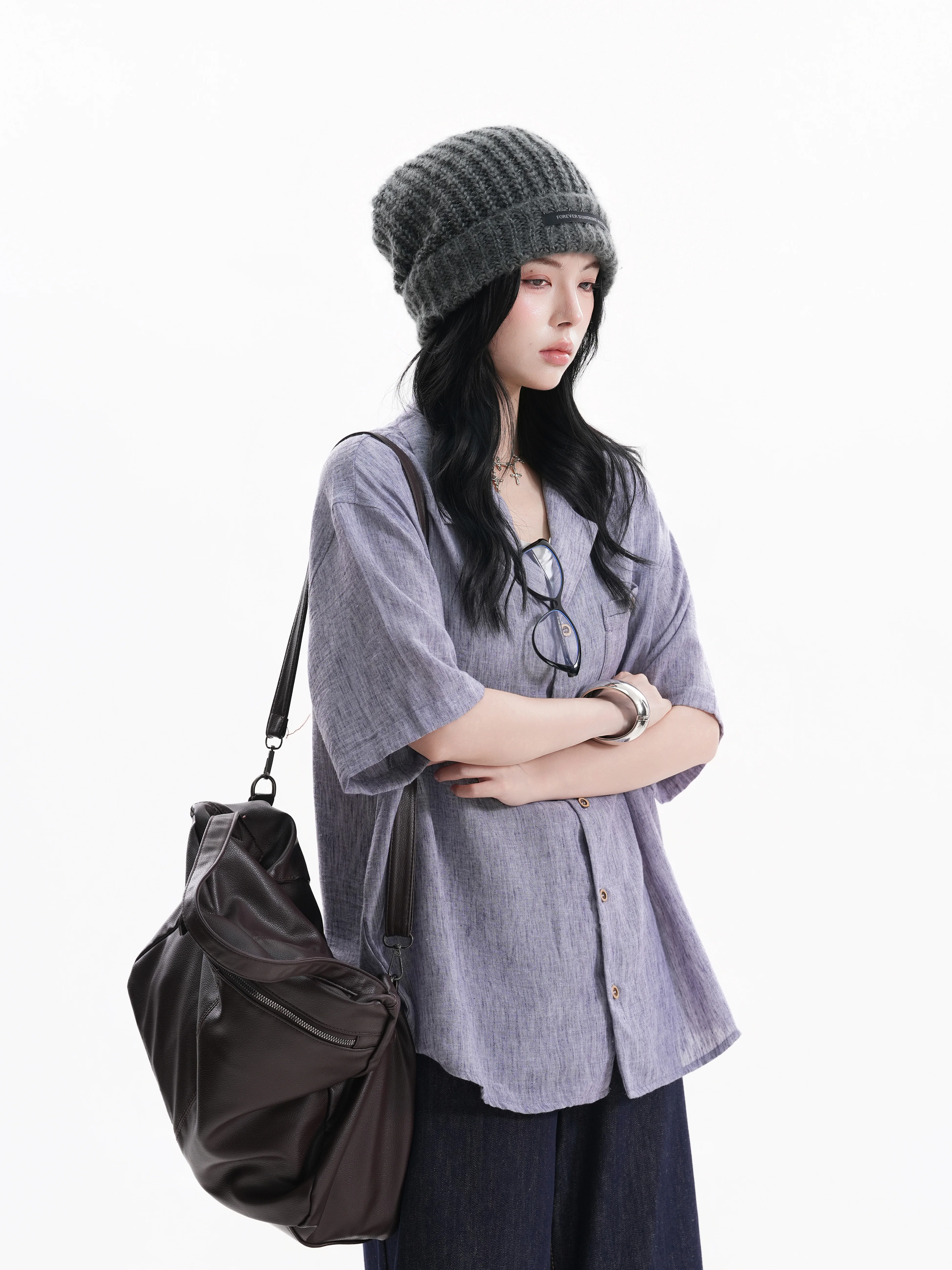 Cleanfit Texture Sensation Vintage Short Sleeve Shirt Stand Collar Half Sleeve Blouse Loose Fit Polyester Fiber Summer Youth ...
Cleanfit Texture Sensation Vintage Short Sleeve Shirt Stand Collar Half Sleeve Blouse Loose Fit Polyester Fiber Summer Youth ...
