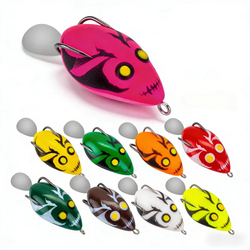 New Luya frog lure for black bass fishing, floating frog lure4cm6gDouble-hook water drop noise sequins9PCSInstallation
New Luya frog lure for black bass fishing, floating frog lure4cm6gDouble-hook water drop noise sequins9PCSInstallation