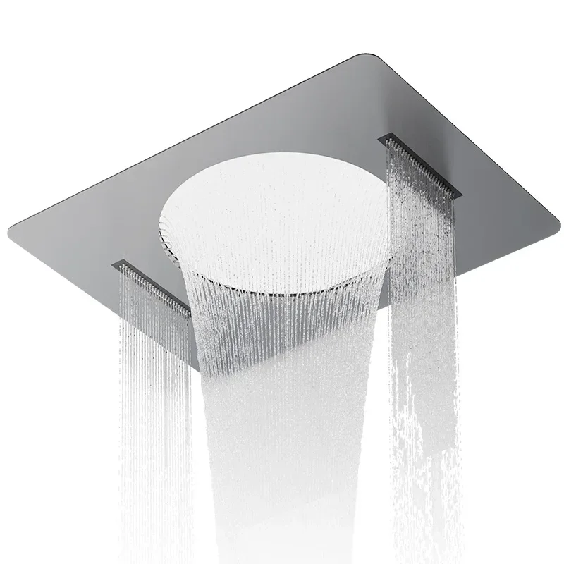 Ceiling waterfall, shower set, thermostatic insert, embedded shoulder spray
Ceiling waterfall, shower set, thermostatic insert, embedded shoulder spray