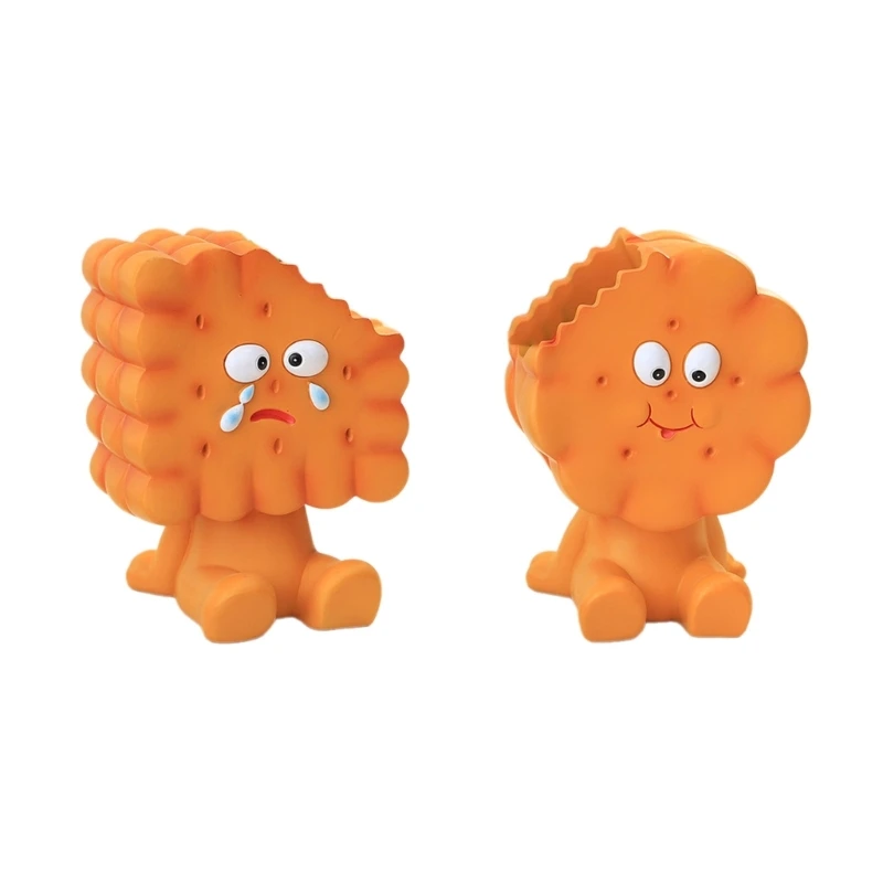 H7EA Unique Square Round Biscuit Desk Organizers Stylish Cartoon Resins Pen and Tool Holder Cup for Workspaces Decors
H7EA Unique Square Round Biscuit Desk Organizers Stylish Cartoon Resins Pen and Tool Holder Cup for Workspaces Decors